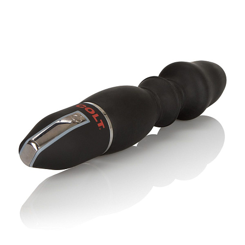 Чёрный рельефный вибромассажёр California Exotic Novelties COLT FLEXER SE-6908-03-2 (17 см)