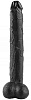 Чёрный реалистичный фаллоимитатор Сумерки богов 1015-09 BX DD (39,5 см)