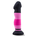 Чёрно-розовый фаллоимитатор Blush Novelties D4 BL-88264 (20,3 см)