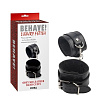 Чёрные наручи Chisa Obey Me Leather Hand Cuffs CN-632185552