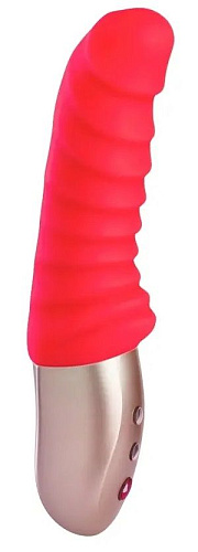 Оранжевый мини-вибратор со складочками Fun Factory Semilino 1621823