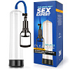 Прозрачная вакуумная помпа со шкалой Bior toys Sex Expert SEM-55162