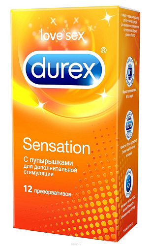 Презервативы с точечной структурой Durex Sensation №12 (12 шт)