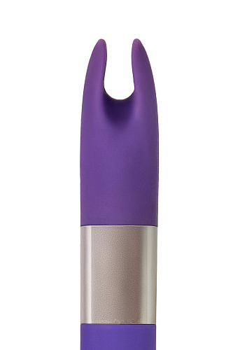 Фиолетовый клиторальный вибромассажёр Qvibry Q2