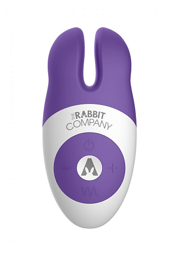 Фиолетовый вибростимулятор с ушками The Rabbit Company The Lay-on Rabbit TRC-007PUR