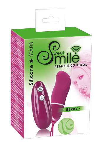 Бордовое виброяйцо Orion Smile BERRY 0578932 (7 см)