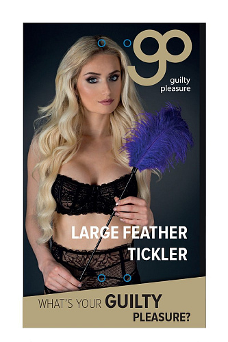 Стек с большим фиолетовым пером Blush Novelties Large Feather Tickler 520026 (65 см)