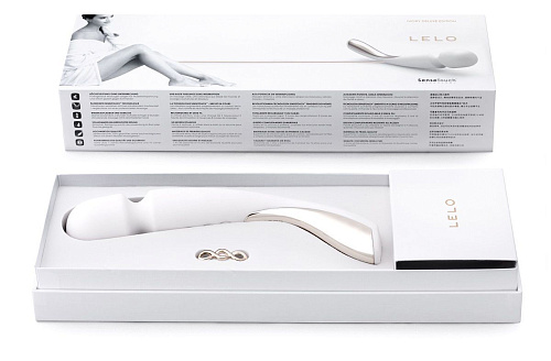 Профессиональный массажёр белого цвета Lelo Smart Wand Medium Ivory LEL8296