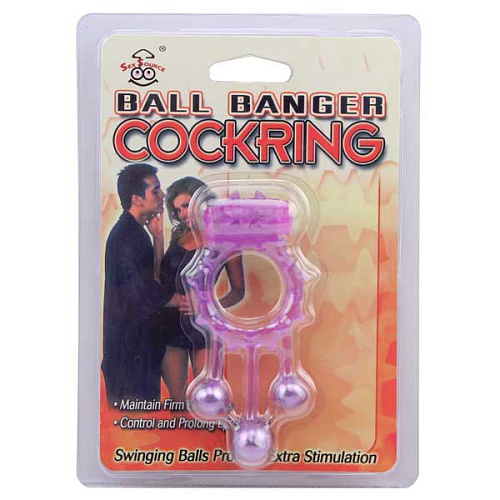 Сиреневое виброкольцо с подвеской Chisa 24032322