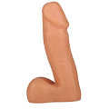 Пустотелый фаллоимитатор телесного цвета с мошонкой Сумерки богов 100-07 BU SB (15,5 см)