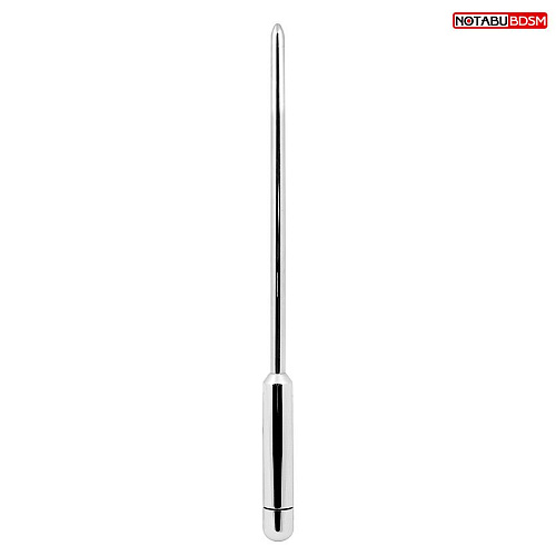 Серебристый гладкий стимулятор уретры с 20 режимами вибрации Bior toys NTU-80621