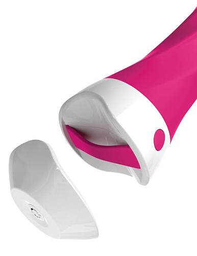 Розовый вибромассажёр со сменной присоской Pipedream Wall Banger Deluxe PD7070-11 (19 см)