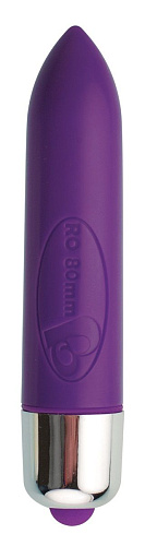 Фиолетовывй меняющий цвет мини-вибратор Rocks-Off Off Colour Changing E24129 (8 см)