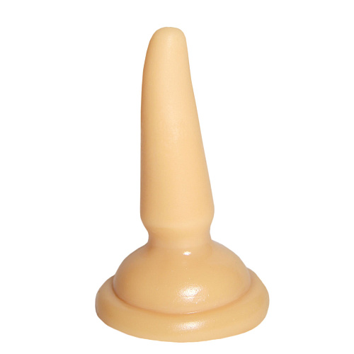 Конусообразная пробка на круглом основании телесного цвета Сумерки богов 500-02 BU SB (11 см)