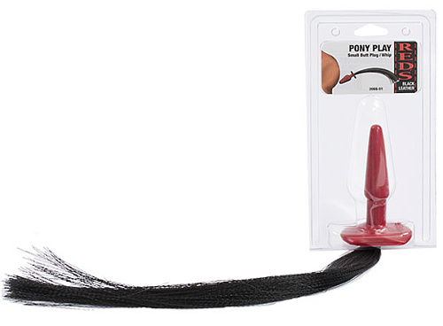 Маленькая анальная пробочка с хвостом Pony Play Doc Johnson 2066-01-BX