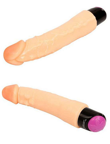 Вибратор-реалистик телесного цвета Eroticon 30429 (20 см)