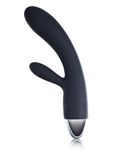 Чёрный вибратор с клиторальным стимулятором Svakom Alice SUDV-02-02