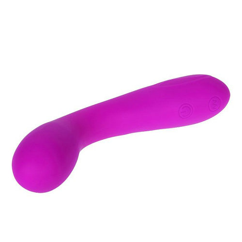 Лиловый изогнутый вибратор Baile Tony BI-014281 (17 см)