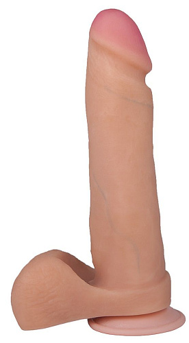 Телесный фаллоимитатор на присоске LOVETOY (А-Полимер) F F BEST COCK 8 591504