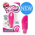 Розовый мощный вибростимулятор с насадкой Screaming O Demon DMN-110