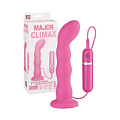 Розовый силиконовый вибратор Dream Toys Major Climax 20561 (17,8 см)
