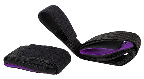 Черные манжеты на липучках для фиксации рук к бёдрам Orion 0528560