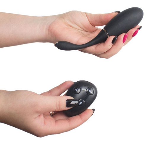 Чёрное яйцо с электростимуляцией с пультом ДУ RestArt JILL RA-346