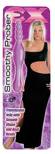 Фиолетовый двухсторонний анальный стимулятор Seven Creations F0089P9SPGAC (20 см)