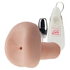 Мягкая реалистичная попка телесного цвета с вибрацией California Exotic Novelties The Blonde Starlet SE-0885-15-3