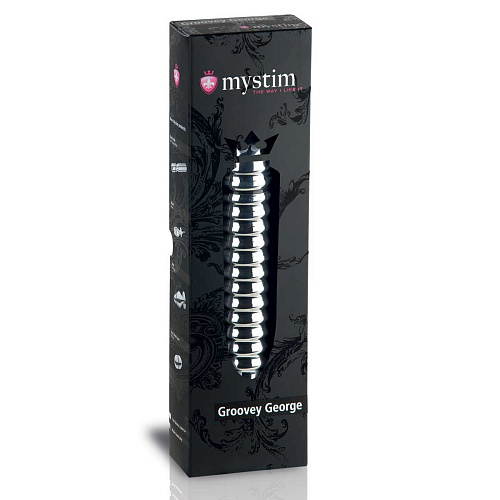 Рельефный фаллос для интенсивного электросекса MyStim Groovey George 46150 (20 см)