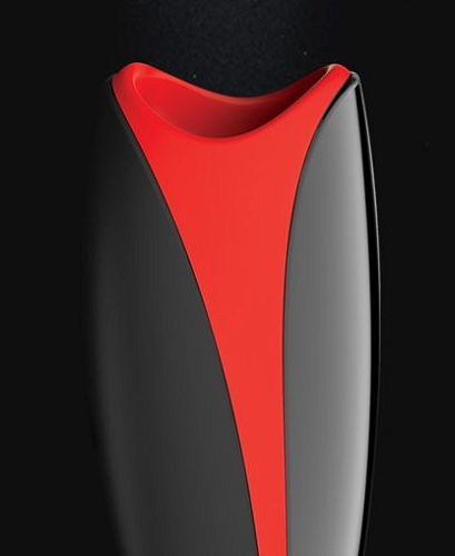 Хай-тек перезаряжаемый мастурбаторс вибрацией в чёрно-красном цвете ImToy Piu