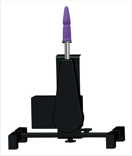 Чёрная секс-машина с фаллической насадкой бежевого цвета MyWorld - DIVA My Pleasure 907203