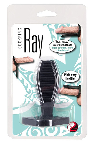 Чёрное кольцо для пениса Orion Rochen 0504858