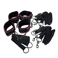Атласный комплект бондажа Scandal Bed Restraint California Exotic Novelties SE-2712-65-3
