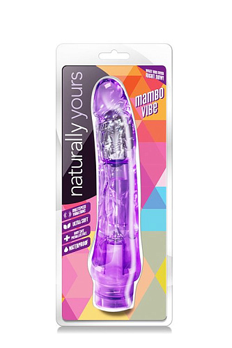 Фиолетовый вибратор-реалистик Blush Novelties Mambo Vibe BL-12011 (22,8 см)