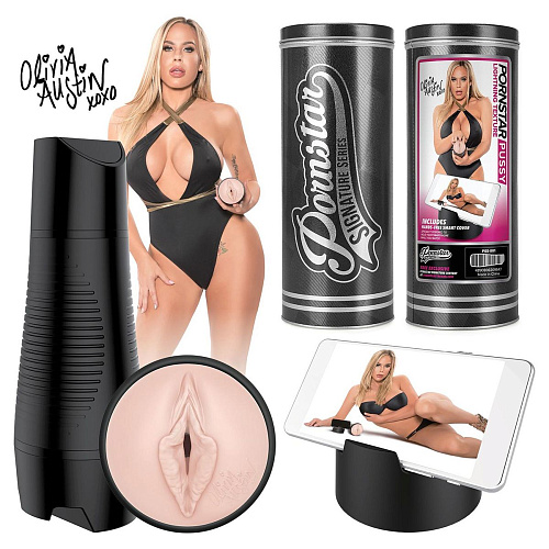 Мастурбатор-вагина телесного цвета Pornstar Pussy Olivia Austin PSS-001