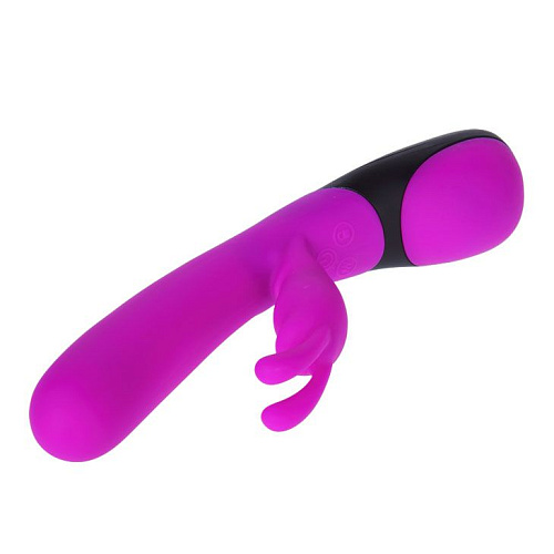 Лиловый вибратор со стимулятором-кроликом для клитора Baile Pretty Love BI-014261 (21 см)