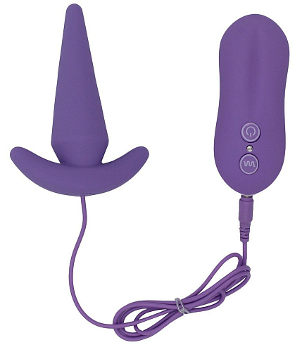 Фиолетовый анальный вибростимулятор RestArt Tower RA-305 (8,3 см)