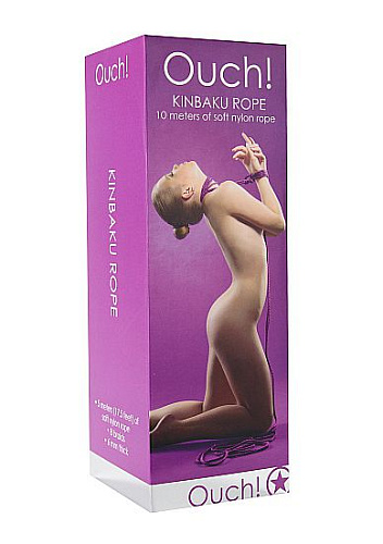 Фиолетовая веревка для бандажа Kinbaku - 10 м. Shots Media BV OU043PUR