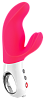 Ярко-розовый вибратор с клиторальным отростком Fun Factory MiSS Bi 1201036 (17 см)