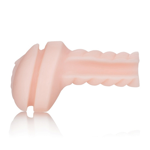 Синий мастурбатор  с вибрацией California Exotic Novelties APOLLO ALPHA STROKER 2  SE-0848-60-3