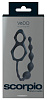 Чёрное эрекционные кольца с анальной цепочкой VeDO Scorpio 05357450000