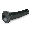 Чёрный фаллоимитатор EDC Wholesale Realistic Dildo ET176BLK (20,5 см)