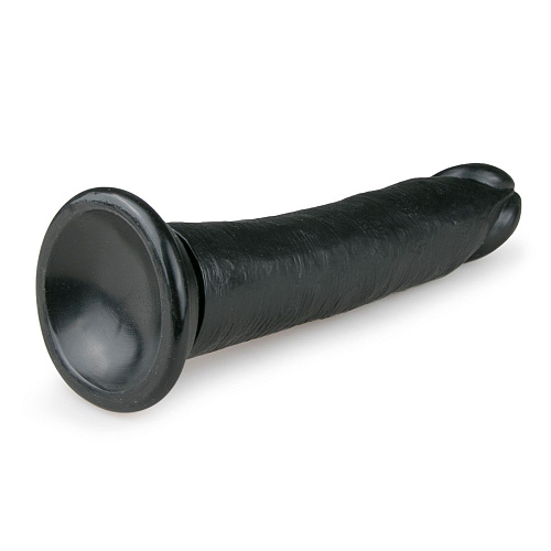 Чёрный фаллоимитатор EDC Wholesale Realistic Dildo ET176BLK (20,5 см)