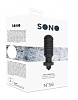 Анальный чёрный вибростимулятор Shots Media BV SONO №56 SON056BLK (10 см)