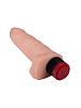 Реалистичный вибратор телесного цвета с небольшой мошонкой LOVETOY (А-Полимер) 801400 (17 см)