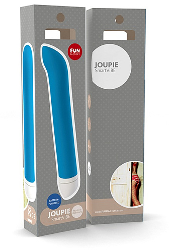 Голубой мини-вибратор Fun Factory Joupie 18473 (18,2 см)