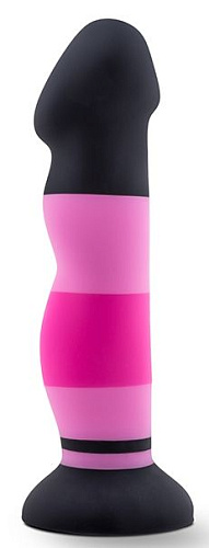 Чёрно-розовый фаллоимитатор Blush Novelties D4 BL-88264 (20,3 см)