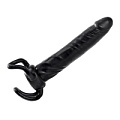 Чёрная насадка-фаллос для двойного проникновения Toyz4lovers INFLATABLE DILDO SLIM DONG T4L-00700323