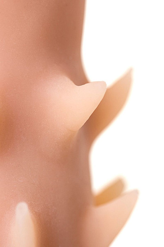 Телесный поясной страпон с вагинальной пробкой LOVETOY (А-Полимер) LESBI 836703